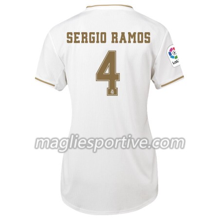 Completo Calcio Real Madrid Sergio Ramos 4 Donna Divisa Prima 2019/2020